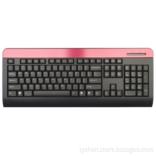 High Quality PC Keyboard USB or PS2 Port with Metal Bar (KB-055)